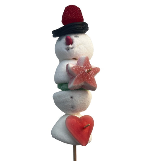 Brochette de bonbons Snowman